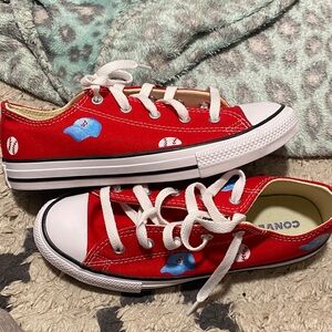 Converse Kids Red and Blue Baseball Sneakers